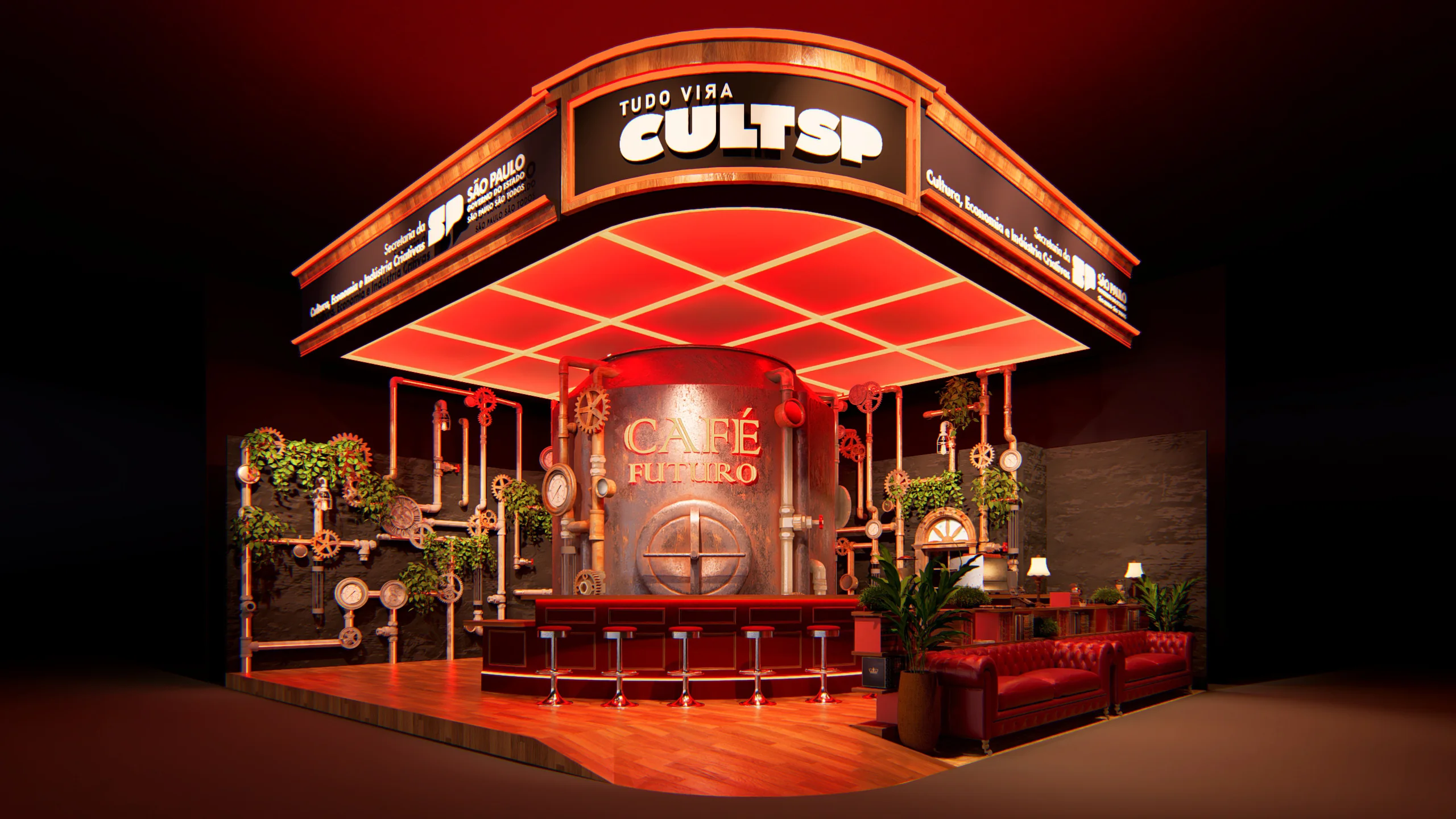 Imagem de alunos vestidos de roxo